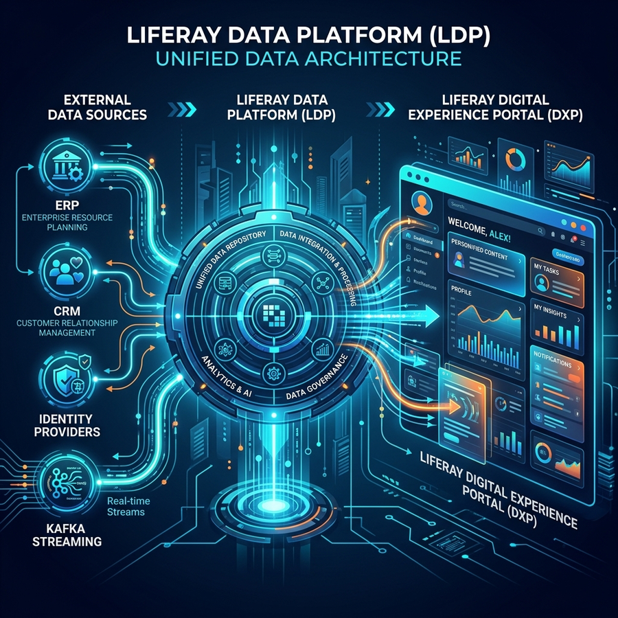 Liferay Data Platform (LDP) Unified Data Architecture Banner